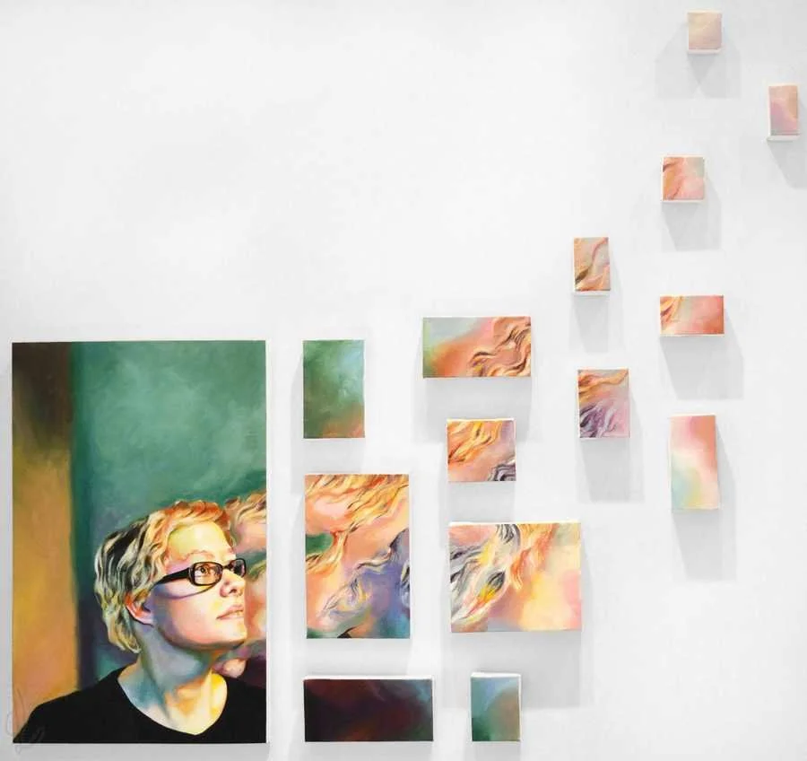 "Ascension" Acrylic on Canvas, 2013, 46 x 42 inches (116.84 x 106.68 cm)