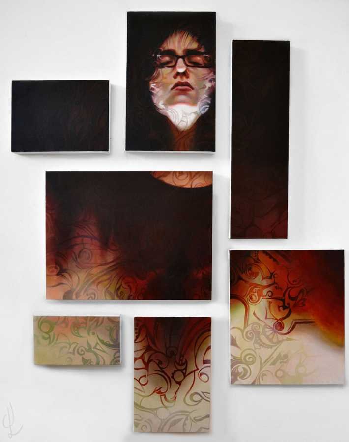 "Meditation" Acrylic on Canvas, 2014, 42 x 60 inches (106.68 x 152.4 cm)
