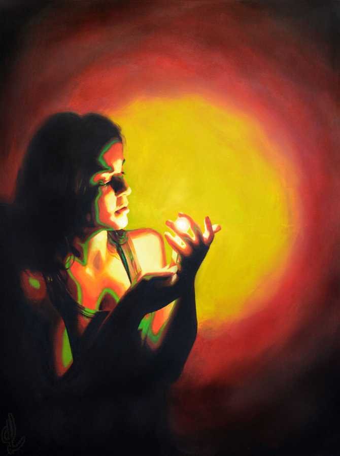 "Safeguard" Acrylic on Canvas, 2014, 39 x 50 inches (99.06 x 127 cm)