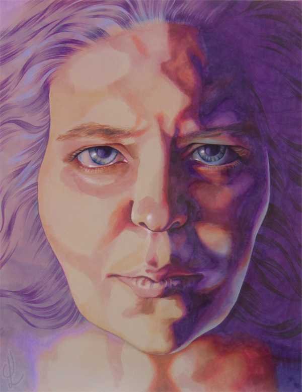 "Loss: Step One" Marker and Colored Pencil on Paper, 2017, 18 x 24 inches (45.72 x 60.96 cm)