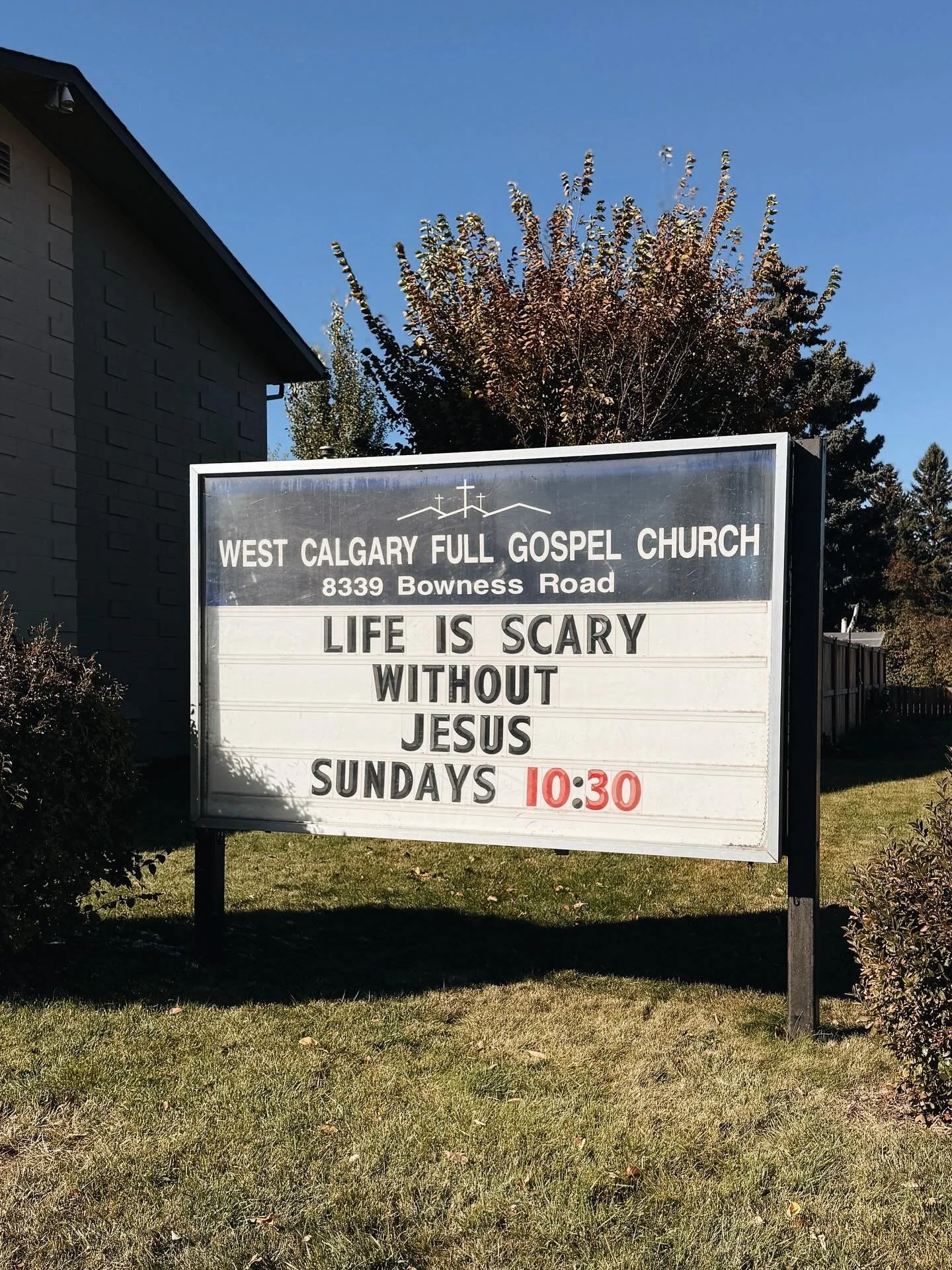 Life is scary without Jesus… but with Him, there is freedom from fear! 🙌🏻
SHARE this with a friend who needs encouragement.
We are @‌westcalgaryfullgospel a Pentecostal family church based in Calgary Alberta Canada. We are committed t