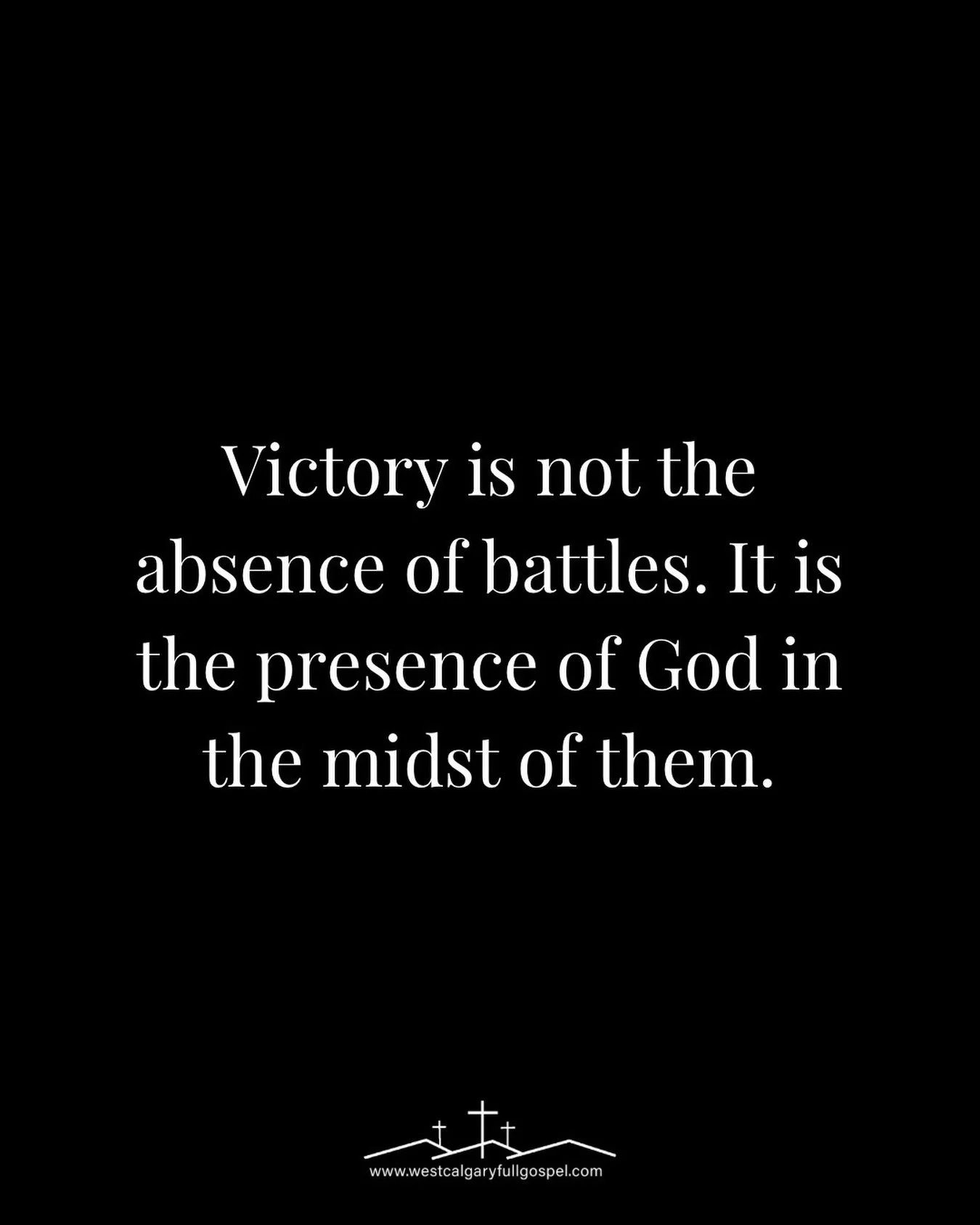 There&rsquo;s always going to be battles. The victorious Christian life is not a life without struggle. It&rsquo;s a life of progress, growth, and dependence on God. We fight the battles God calls us to fight in the strength that He provides, confide