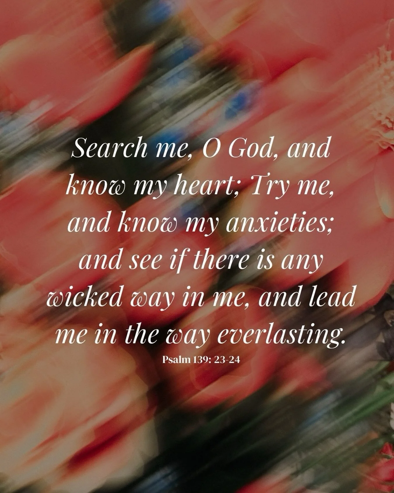Put a bookmark in Psalm 139 this week and make it a daily prayer. 🙏🏻

Lord, search me, try me, lead me. Look in my heart first.

Then, the next time you feel like pointing the finger or judging someone, ask yourself some honest questions. Is it pri