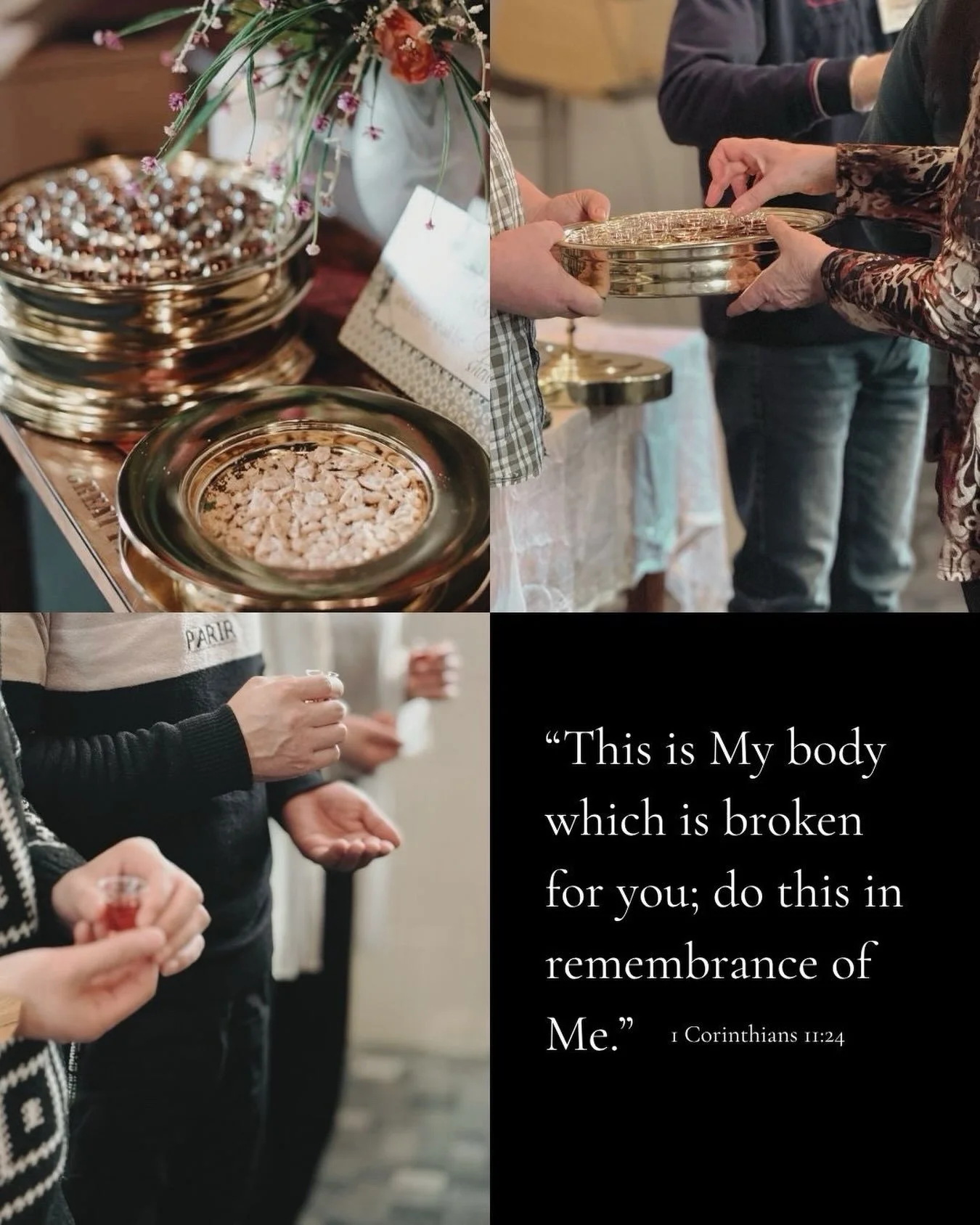 This Sunday we come together for Communion.

It&rsquo;s a simple, sacred moment where we pause to remember what Jesus did for us, together as a church family. 

We&rsquo;d love for you to join us.

Communion Sunday, 10:30am, in person or on Zoom.

FO