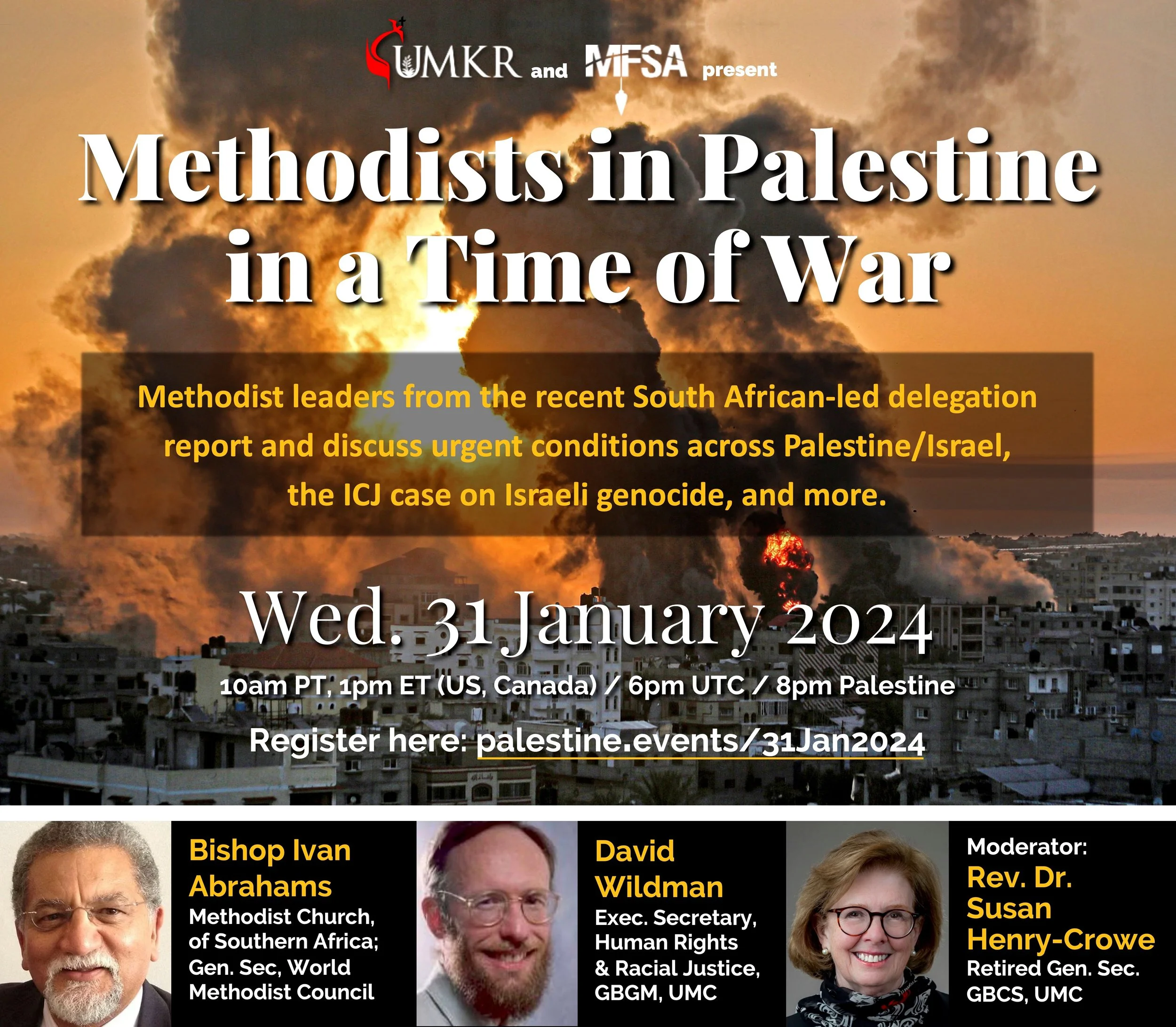 Methodists in Palestine in a Time of War — Methodist Federation for ...