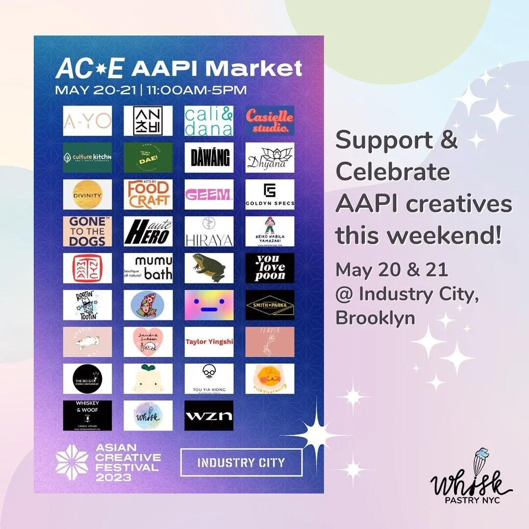 Our first pop-up for the season!
Join us and other amazing AAPI creatives for the Asian Creative Festival 2023 this weekend May 20 &amp; 21 at Industry City!

Check the link in our bio to RSVP your free tickets, see you there!