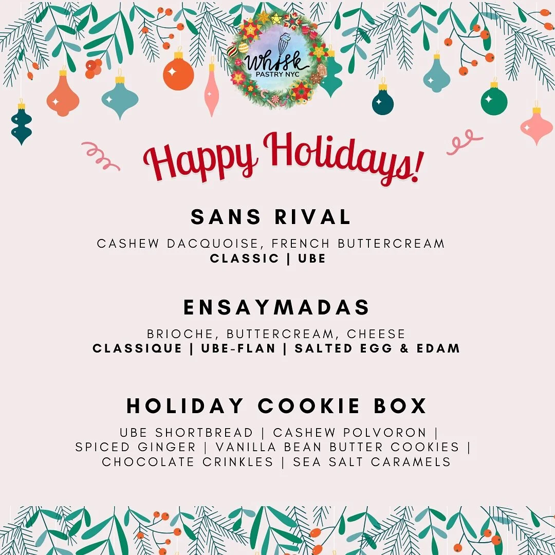 All your favorites for the holidays!
Preorder forms are up with pickups starting this Saturday. 
🎁🎉