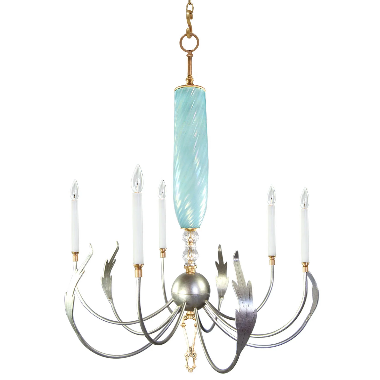 Geda with Light Blue Murano Glass