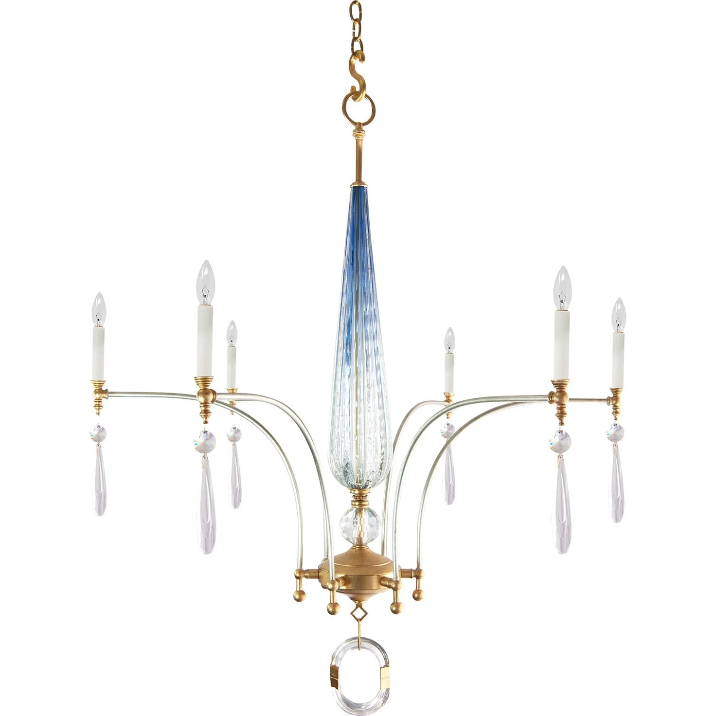 Grace with Vintage Blue Murano Glass
