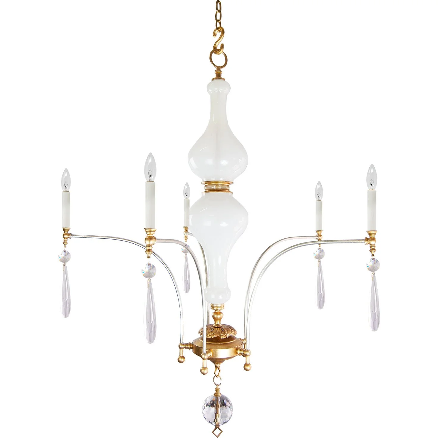 Grace with Vintage White Murano Glass