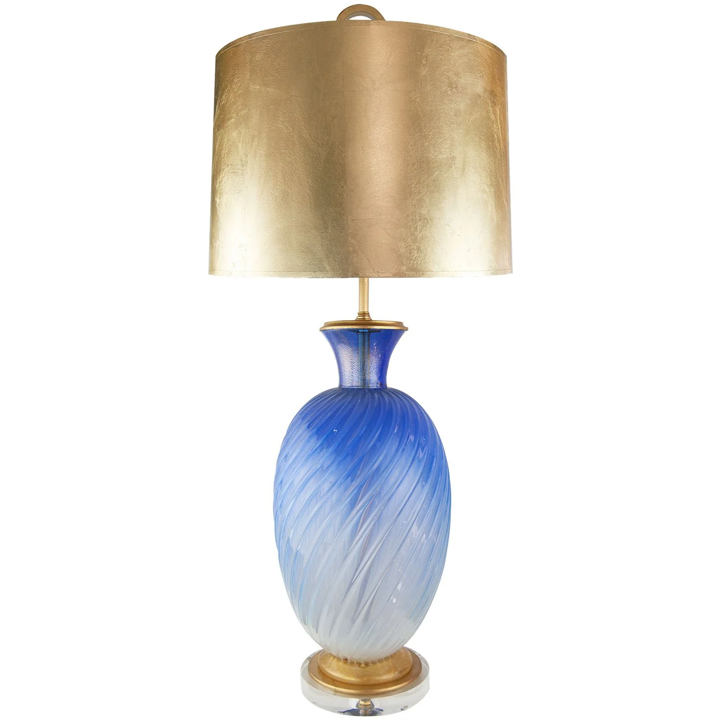 Single Blue Murano Glass Lamp