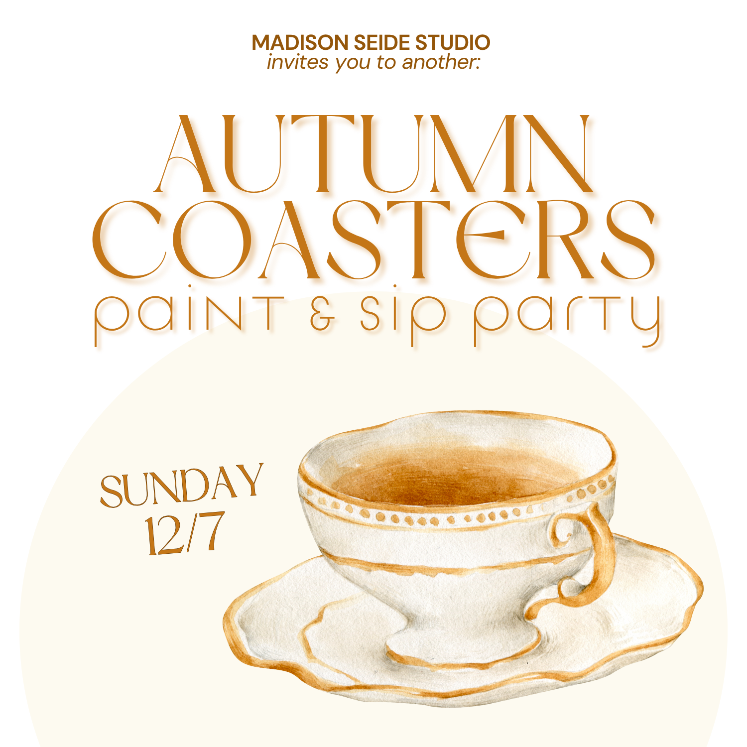 Autumn Coasters Paint & Sip Party!