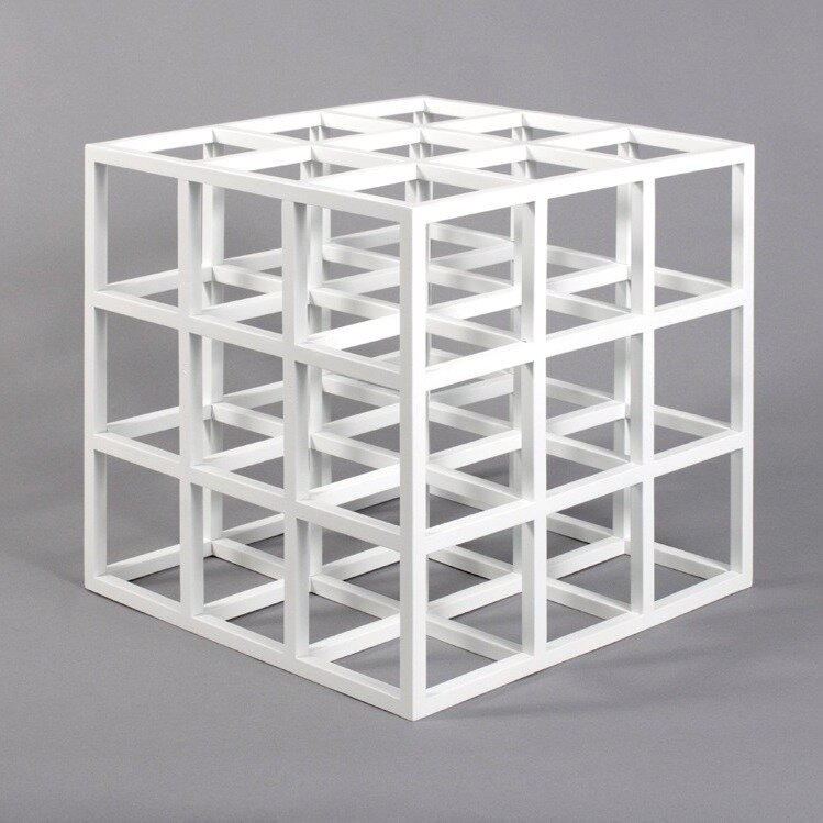 Sol LeWitt
𝘾𝙪𝙗𝙚
1979
11 x 11 x 11 inches
painted aluminum

Restored by VAF in 2021.