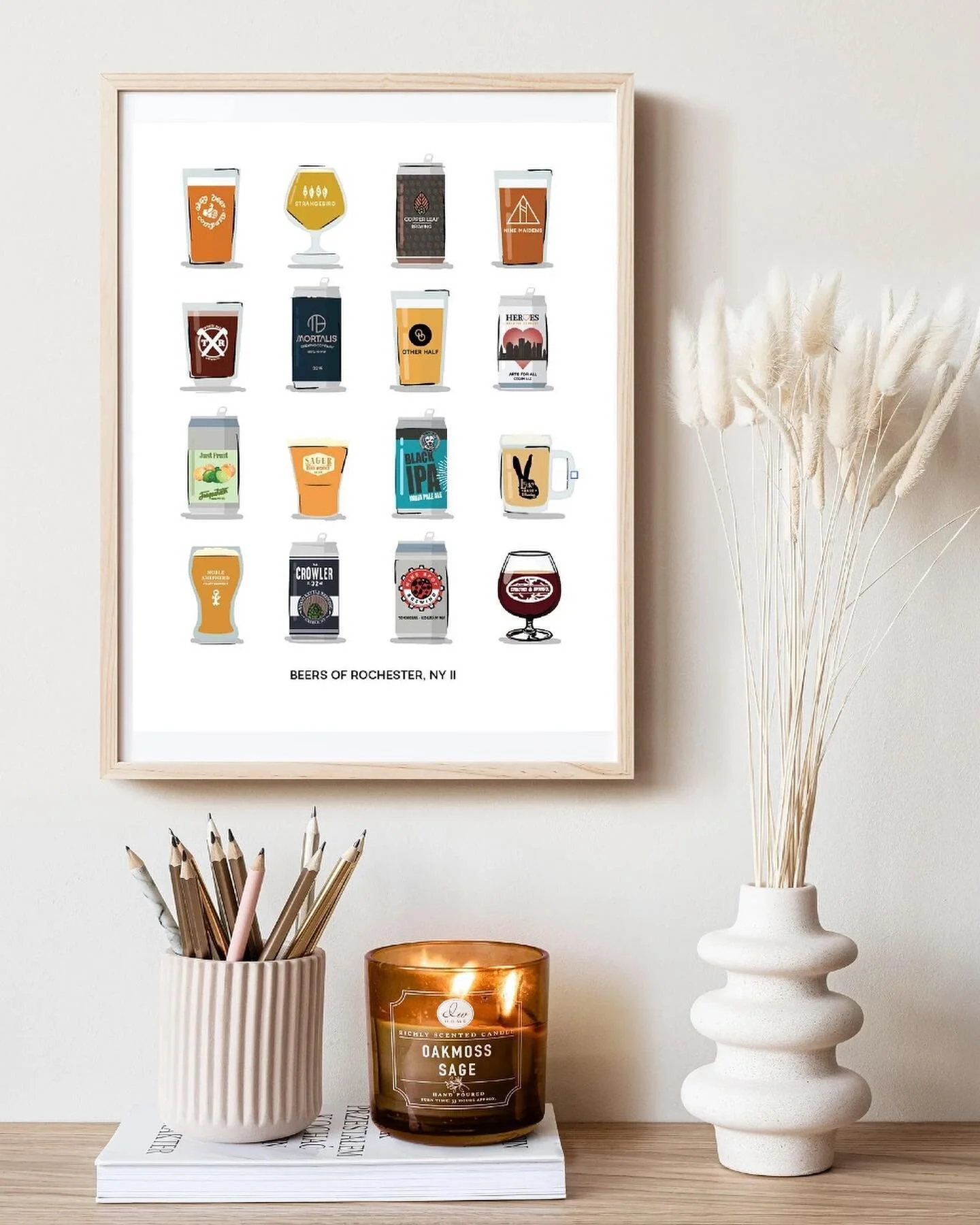 🍻 It&rsquo;s here!! The second print in the Beers of Rochester series is ready and available! Grab them for the holidays while I&rsquo;m stocked up because these will go fast. Makes a perfect gift for a loved one&hellip;.or yourself 😉. Available in