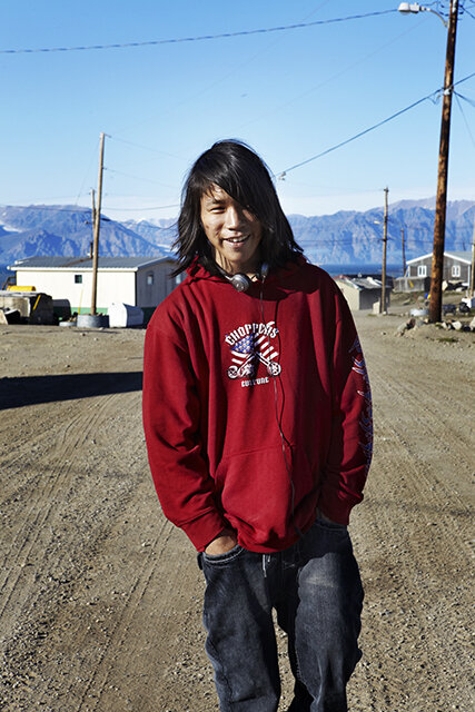  Pond Inlet is an Inuit community that is located at the top of Baffin Island and is home to approximately 1,500 people. The town is seen as sort of an epicentre of Inuit art specializing in intricate carvings of whale bone and soapstone. Bryan was l