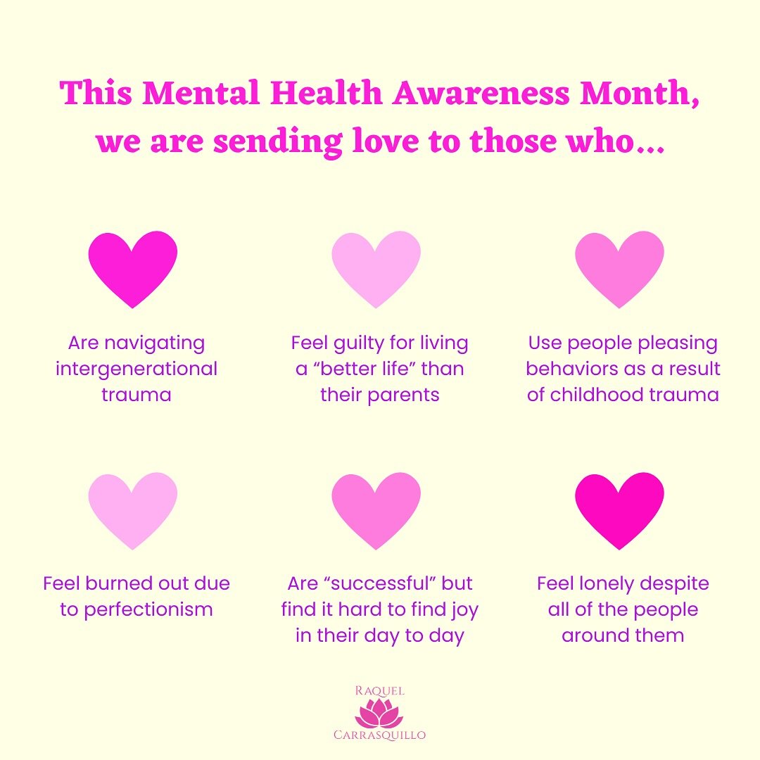 This #MentalHealthAwareness month let&rsquo;s open our hearts to those who may be suffering in silence.🩷 Check on your loved ones, and to anyone you know who may need support! 

#mentalhealthawareness #mentalhealth #latinxtherapist #openheart