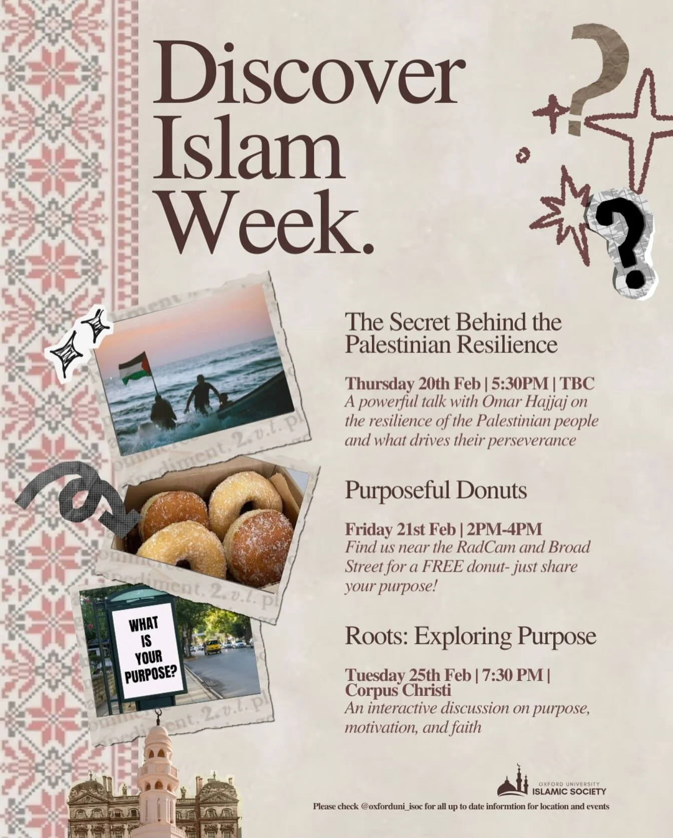 We’ve already kickstarted Discover Islam Week with an incredible World Culture Fair 🌍✨, and there’s still so much more to come! This year’s theme is Purpose🧭 -what gives us direction, motivation, and meaning in life?
From explori