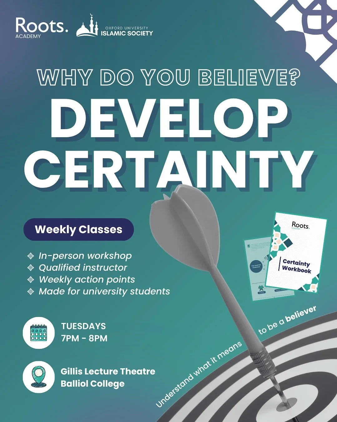 We’re excited to announce that Roots starts next week with Ust. Mansoor Malik! ✨
The Roots Certainty Course is an interactive, beginner-friendly series that’ll help you:
• Strengthen your faith through evidence-based learning 🧠
&bu