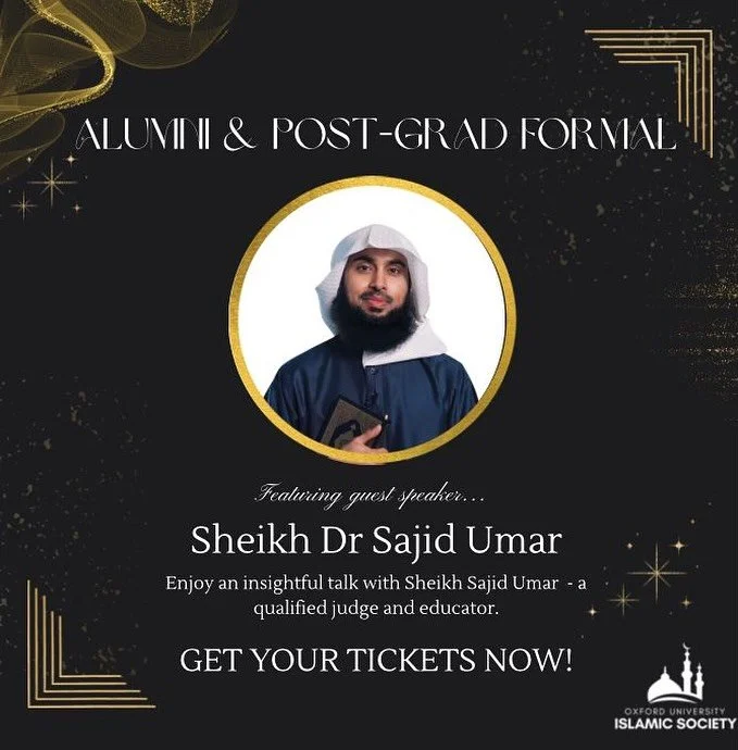 *SPEAKER REVEAL* 🎉🎉

We&rsquo;re honoured to be joined by @sajidahmedumar a renowned scholar and expert in Islamic finance at the Alumni &amp; Postgrad Formal Dinner on Saturday 15th November, 6pm.

Will we be joined by you too? 👀

Also comment th