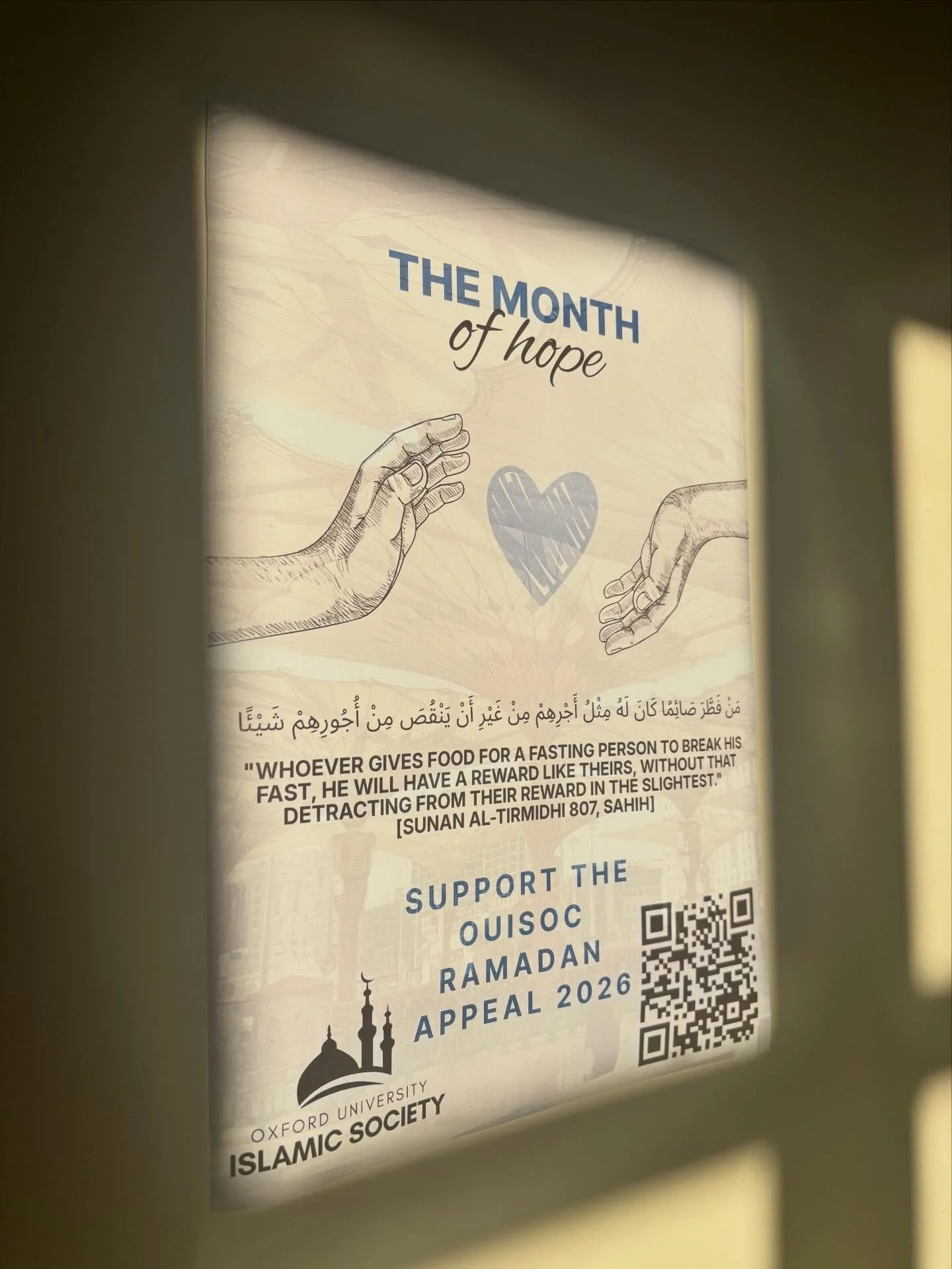 ✨ Donate here: https://gofund.me/1017d15a9 

100% of your donation received by OUISoc will be used for Ramadan-related costs, from every drop of fuel needed to transport food, to every spoon that feeds the fasting. 🌙

This Ramadan, OUISoc aims to co