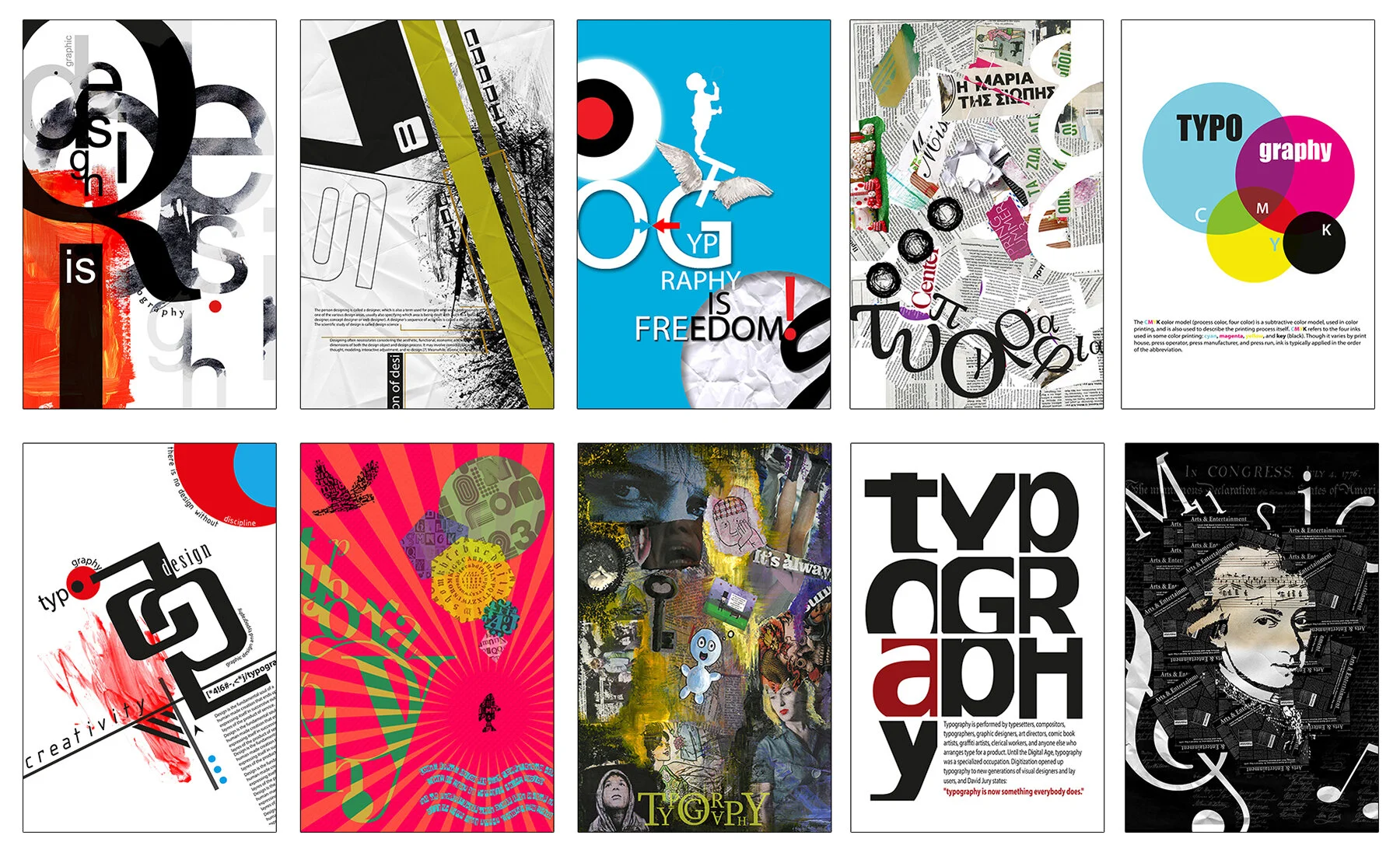 Foundation in Applied Arts 1rst year students' Typography