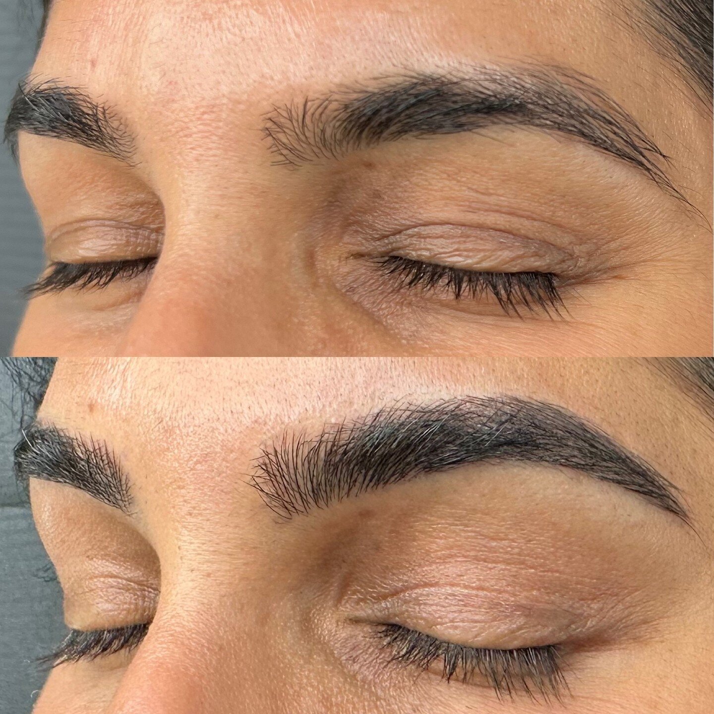 Witness the magic of microblading as we work our artistic touch to correct those pesky patching spots, seamlessly blending each stroke with your natural brows 💁&zwj;♀️Behold the stunning transformation! Flawlessly filled and shaped brows that enhanc