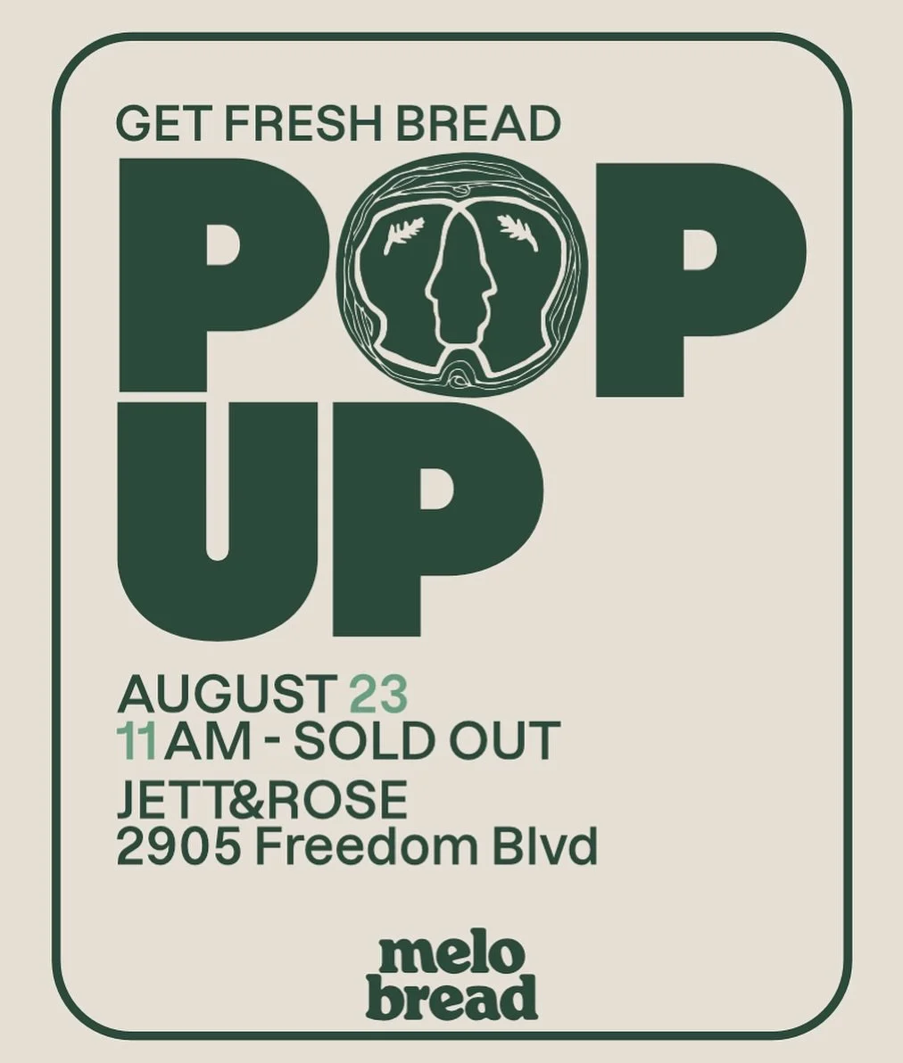 Back from summer break with fresh bread! 

We were on our best behavior @jettandrose a few weeks ago and got invited back for this one! 
Saturday, AUGUST 23 | 11am ish - sold out. 

See you soon. ✌🏼