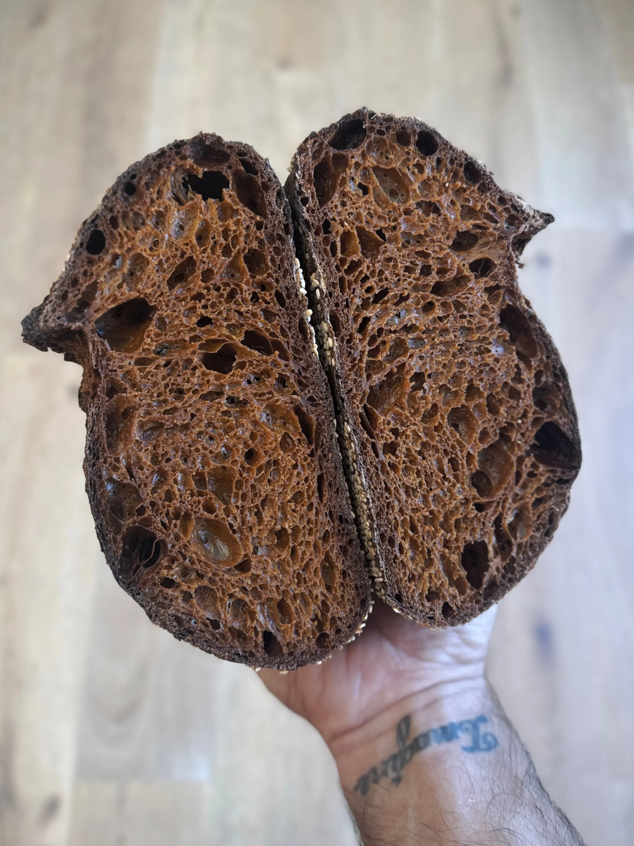 🌶️ 🌶️ ANCHO CHILI COMING IN HOT TODAY 🌶️ 🌶️ 

also have AP (Arnold Palmer) on the menu to cool you off. 
see us at the bread shop. 

#sourdough #bread #melobread