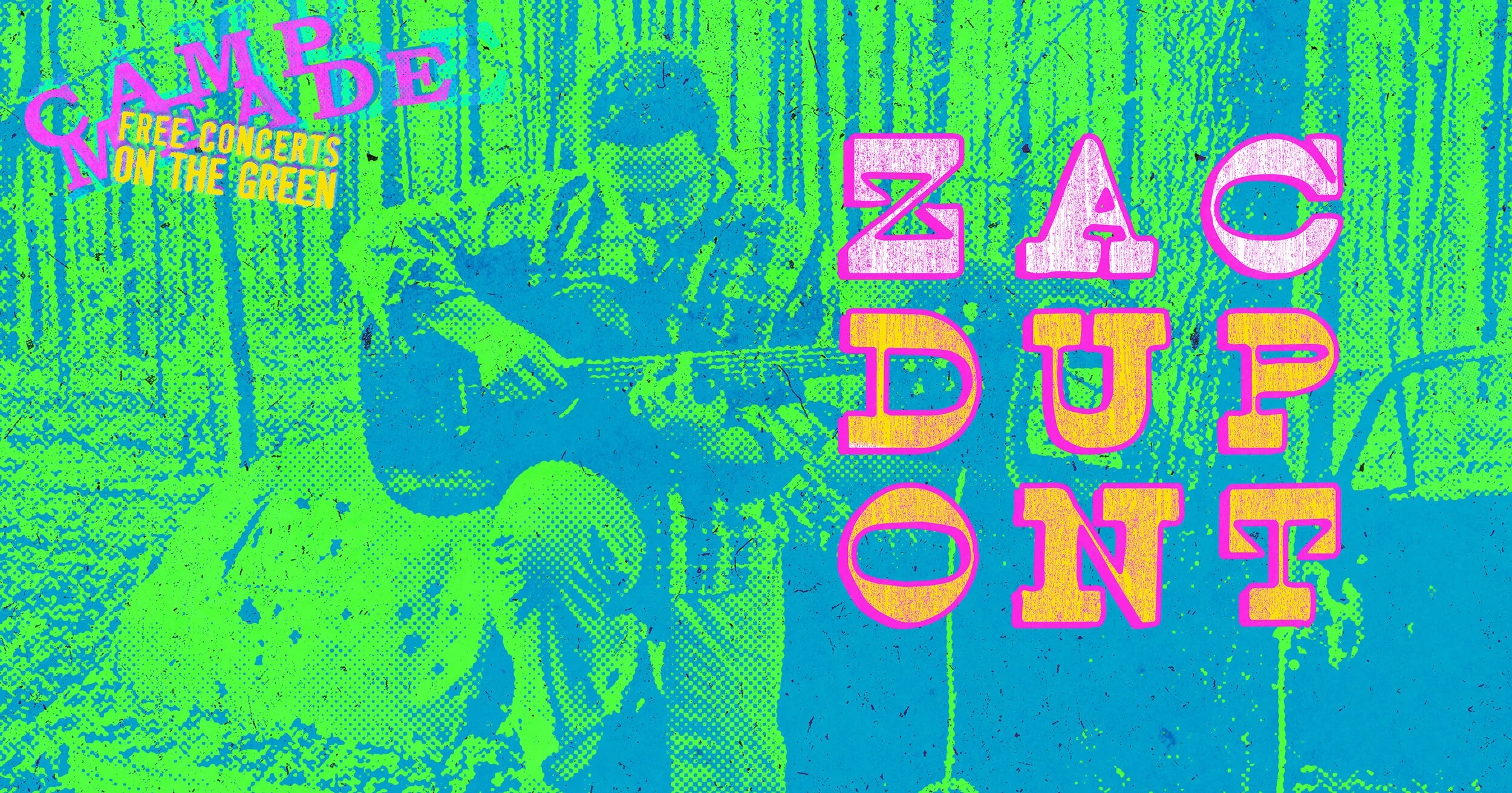 SUNDAY concert on the green with: ZAC DUPONT