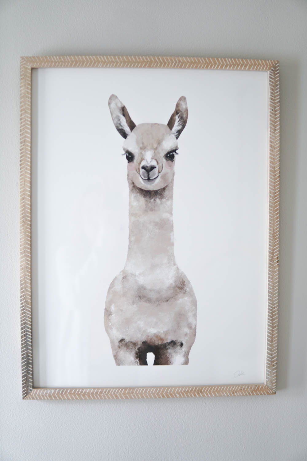 Erin Stanczyk | EatMoveRest Baby Nursery | Minted Custom-Framed Alpaca Print