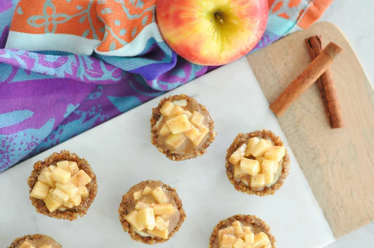 Caramel Apple Cheesecake Bites + A Peak At Our Holiday Home Decor