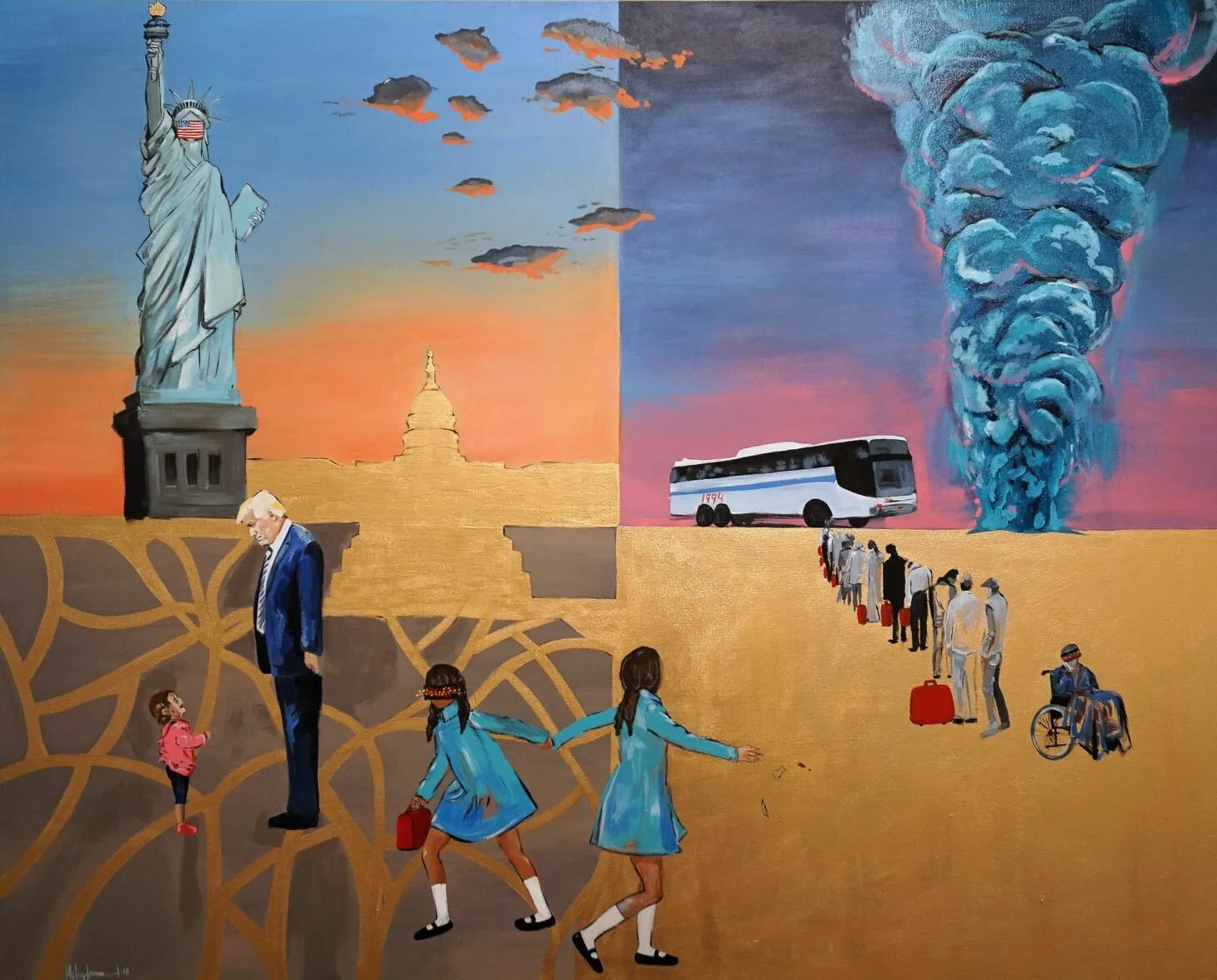 JulianPenaGallery_Image2_Hiba_Jameel_TimeTravelinDiaspora(Mahjar)_AcrylicOnCanvas_36X50inch - Hiba Jameel copy - Julian Peña Gallery.jpeg