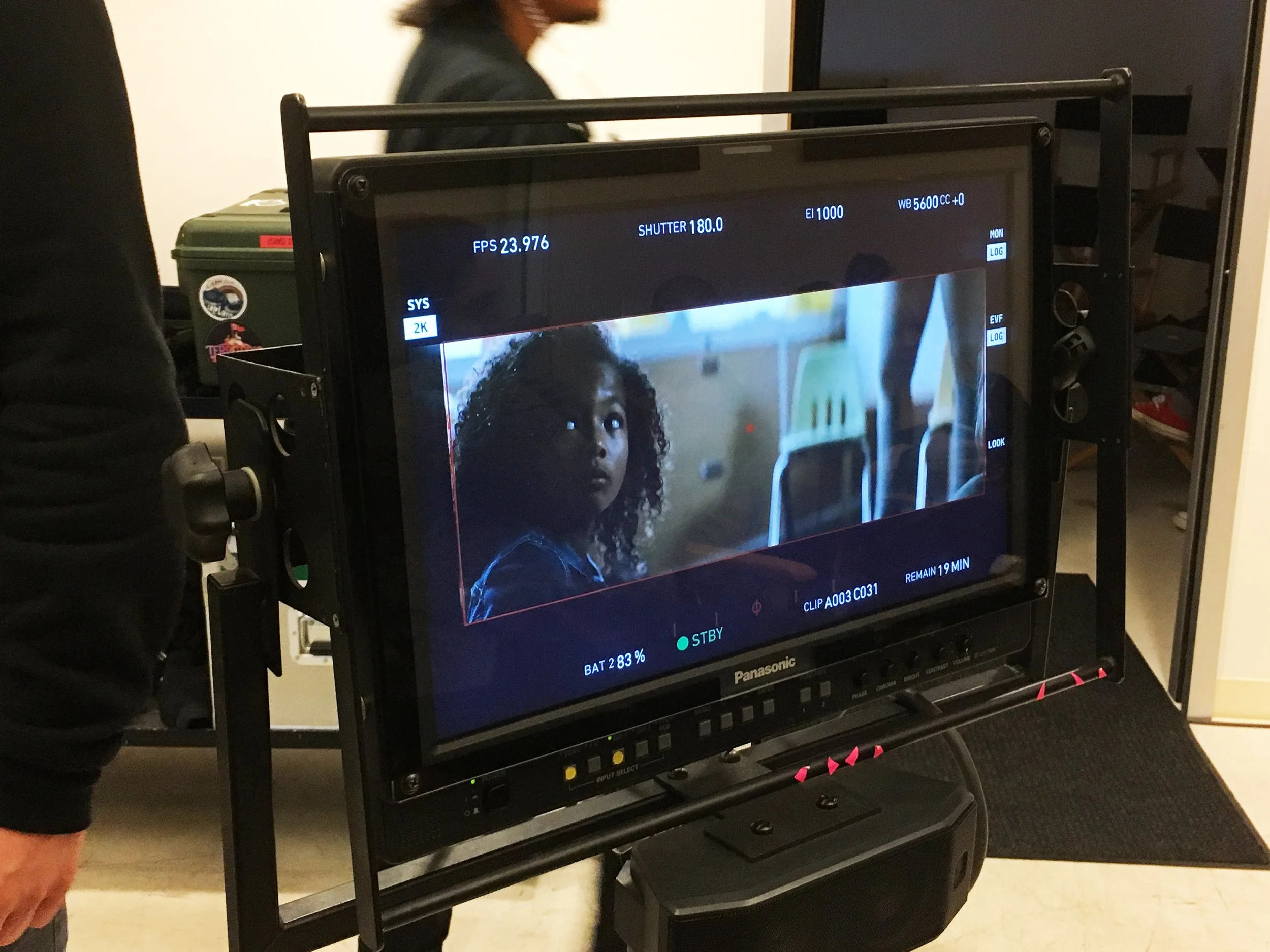 On set production shots
