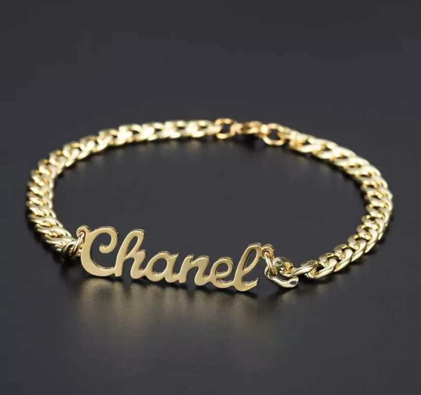 Custom Name Bracelets - Cuban Chain — True Beauty Cosmetics