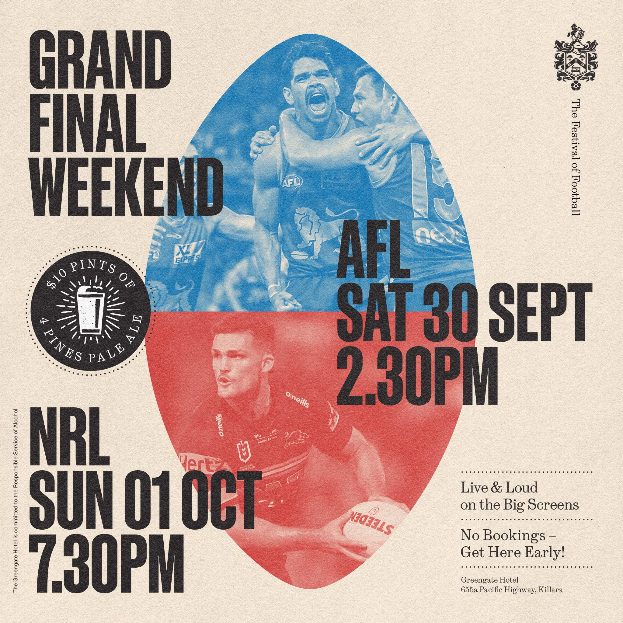 Grand Final Weekend โ Greengate Hotel Grand Final Weekend โ Greengate Hotel