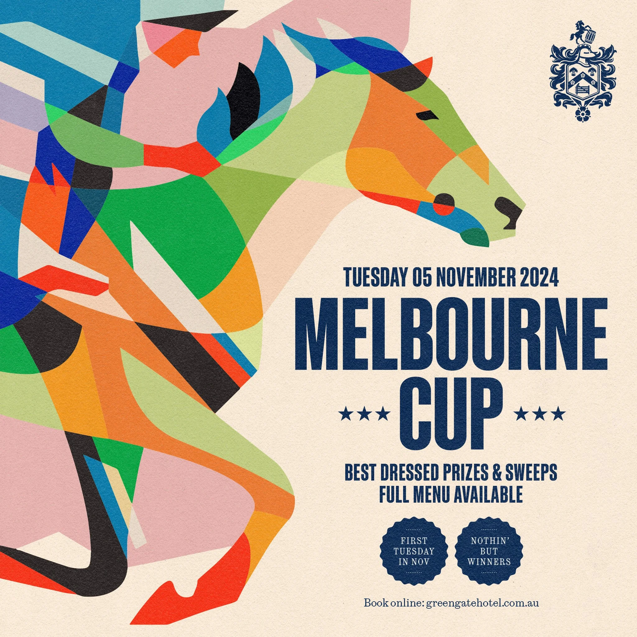Melbourne Cup Day Tuesday 5th November 2024 — Greengate Hotel