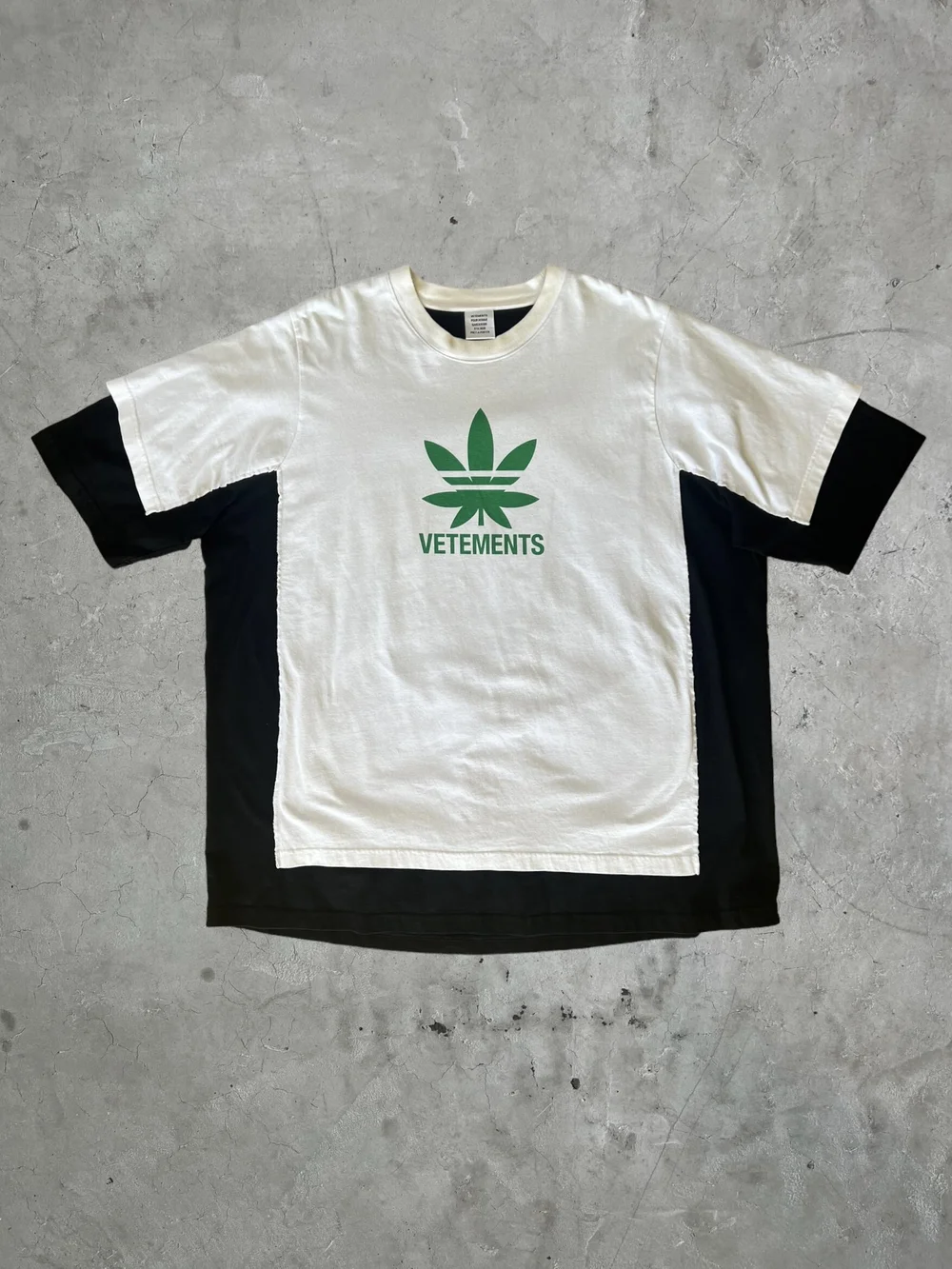 Vetements Double Layer Weed Tee Size XL murderarchive