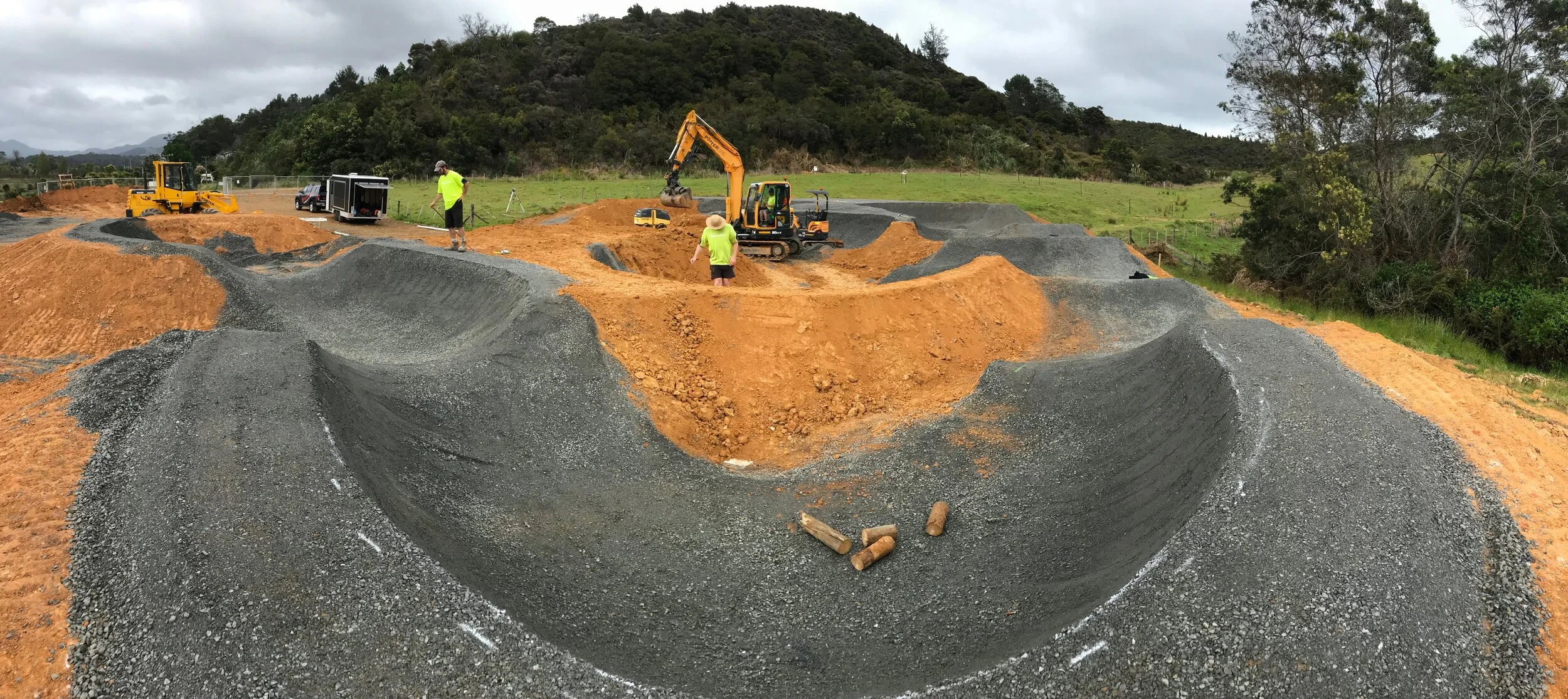 Pump track takes shape