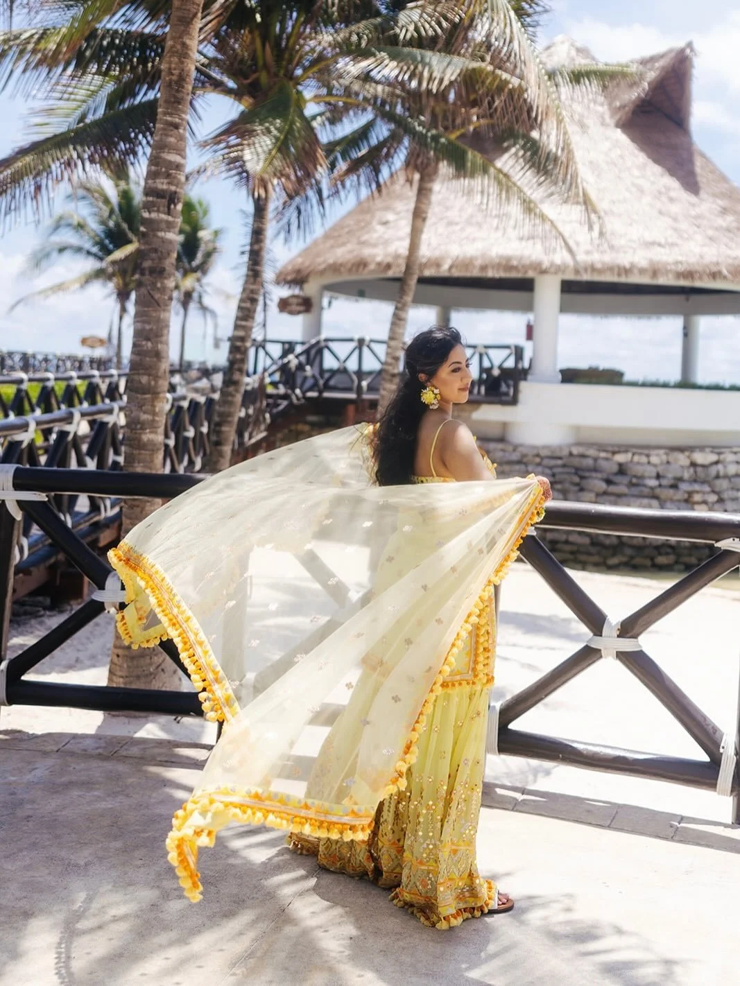 Amaneet&rsquo;s stunning Maiyan and Choora ceremony at the Hard Rock Hotel in the Mayan Riviera 📸 Photographed and filmed by @thecapturescollective @beautyandcoartistry @abadesha__ #indianweddings #desiweddings #destinationweddings #cancunweddingpho