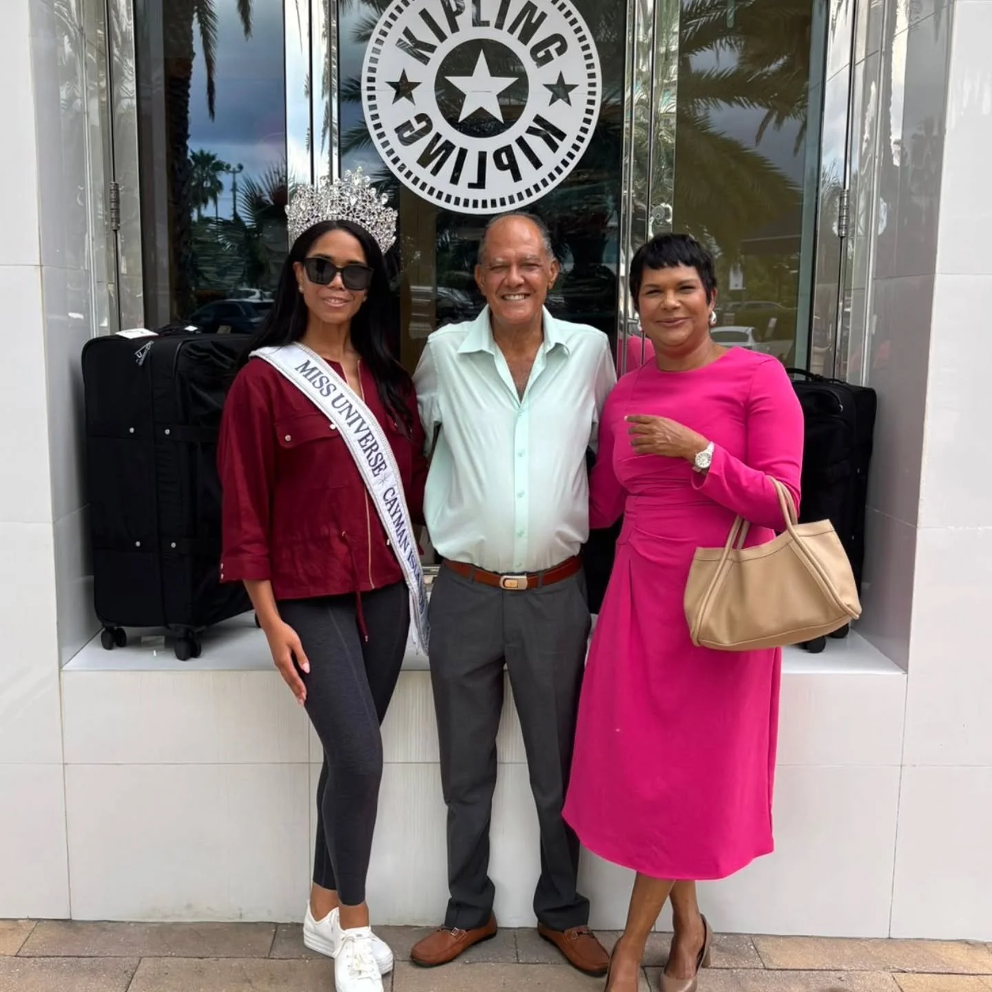 Thank you @kirkfreeport for your continued sponsorship and support over the years. We are especially grateful for the beautiful luggage provided for @tahitiseymour as she prepares to represent the Cayman Islands in Thailand at @missuniverse 🌟 

#nat