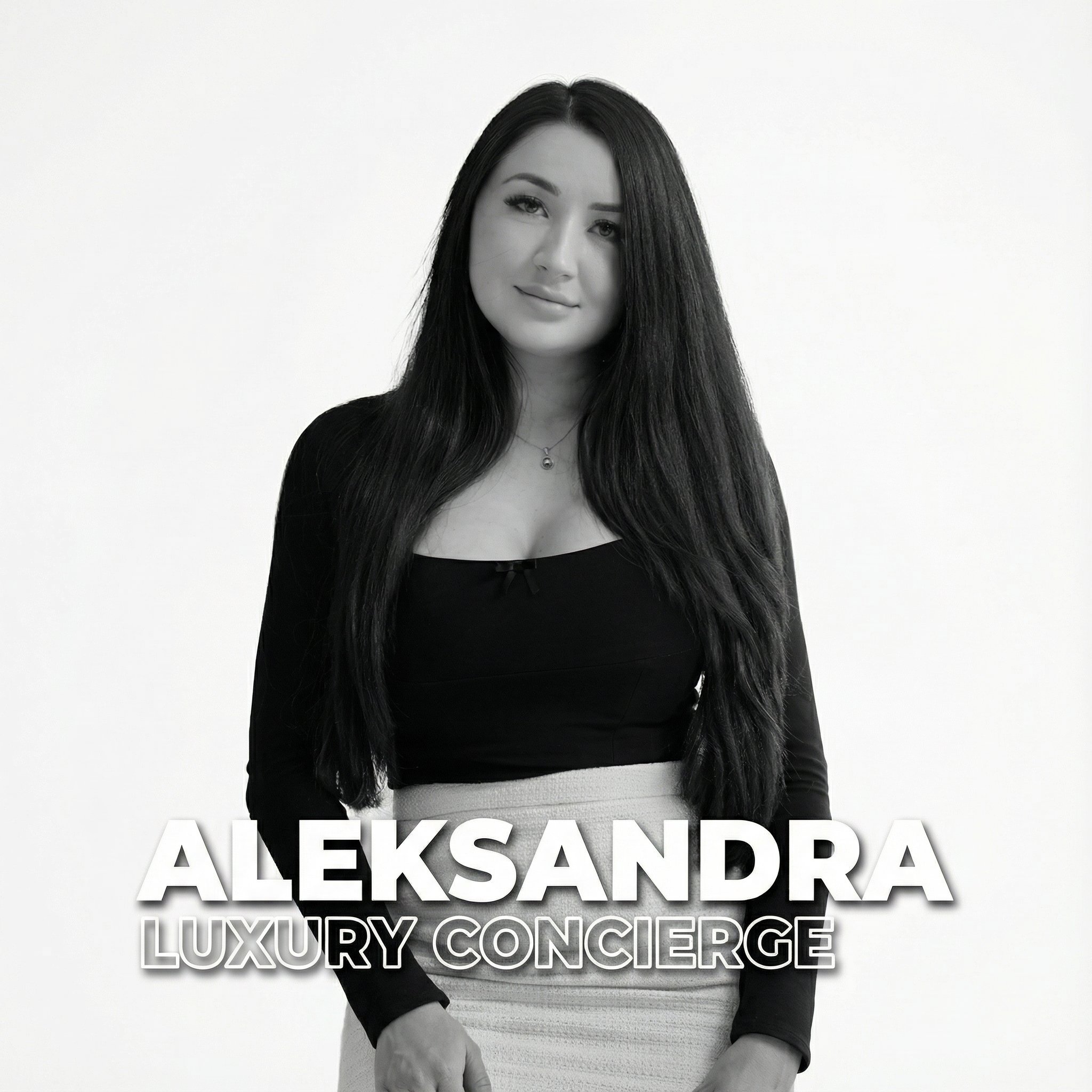 Portrait of Aleksandra, offering premium luxury concierge services and bespoke lifestyle management