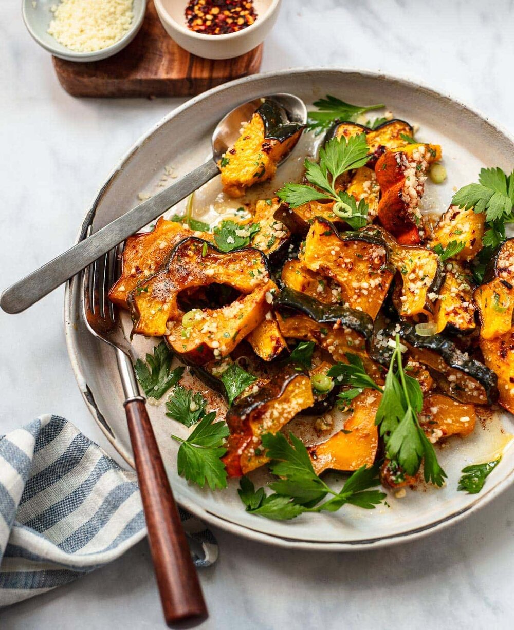 Roasted Acorn Squash with Brown Butter