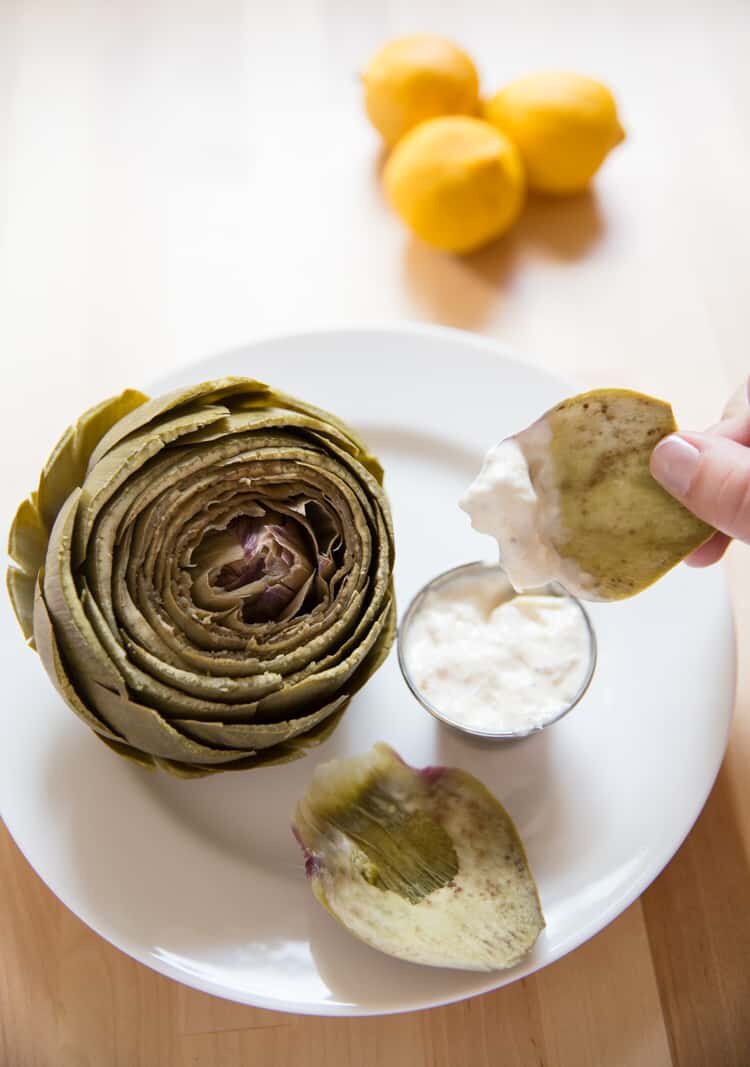 Steamed Artichokes With Lemon and Aioli