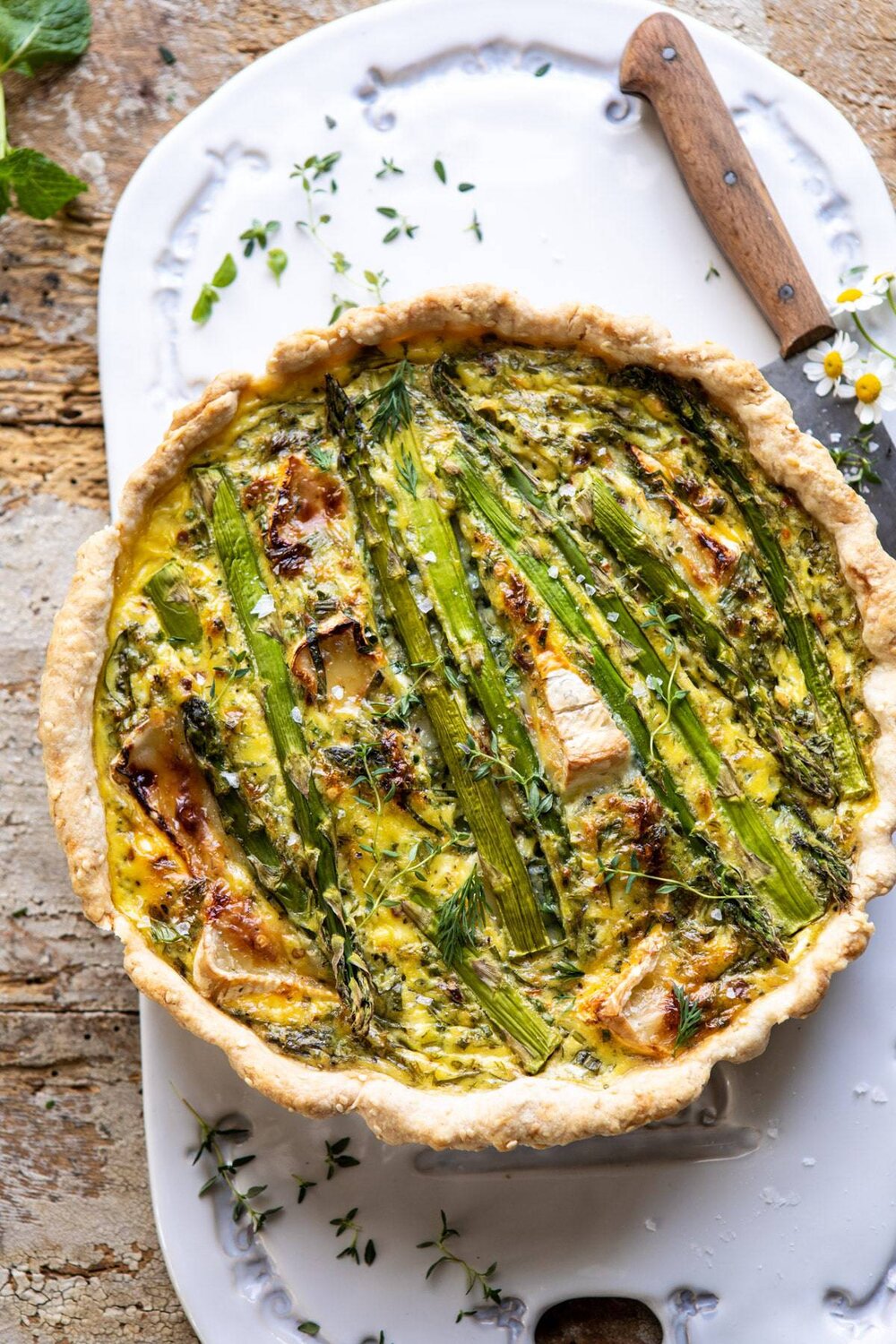 Asparagus and Brie Quiche