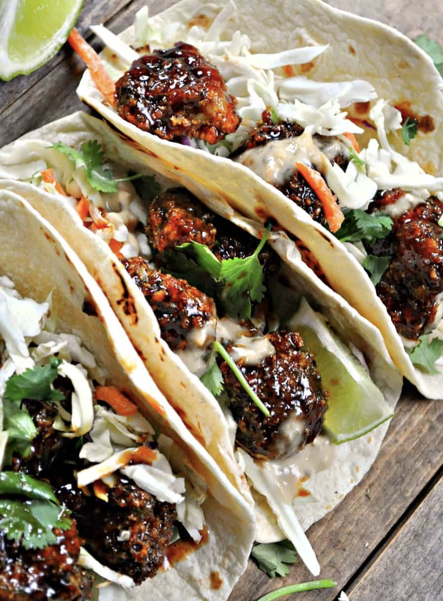 Vegan Crack Broccoli Tacos