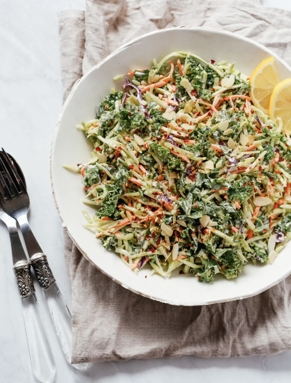 Broccoli Kale Slaw Salad