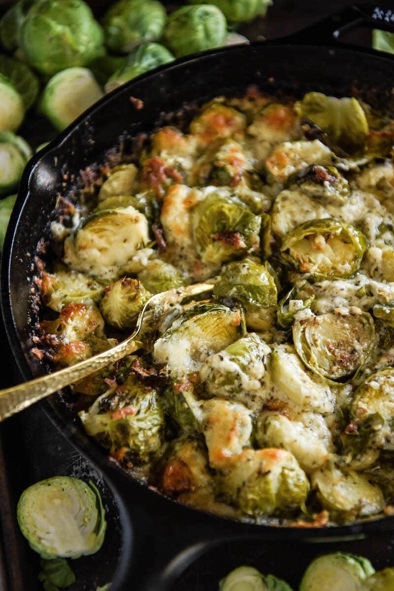 Creamy Baked Brussel Sprouts Recipe