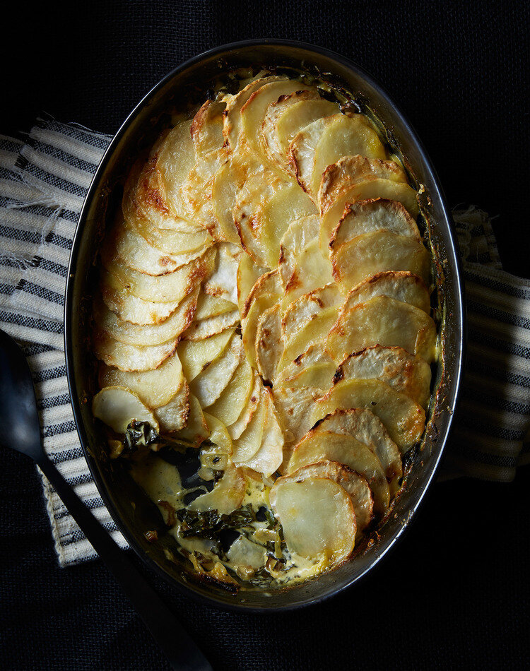 Celeriac Potato Gratin