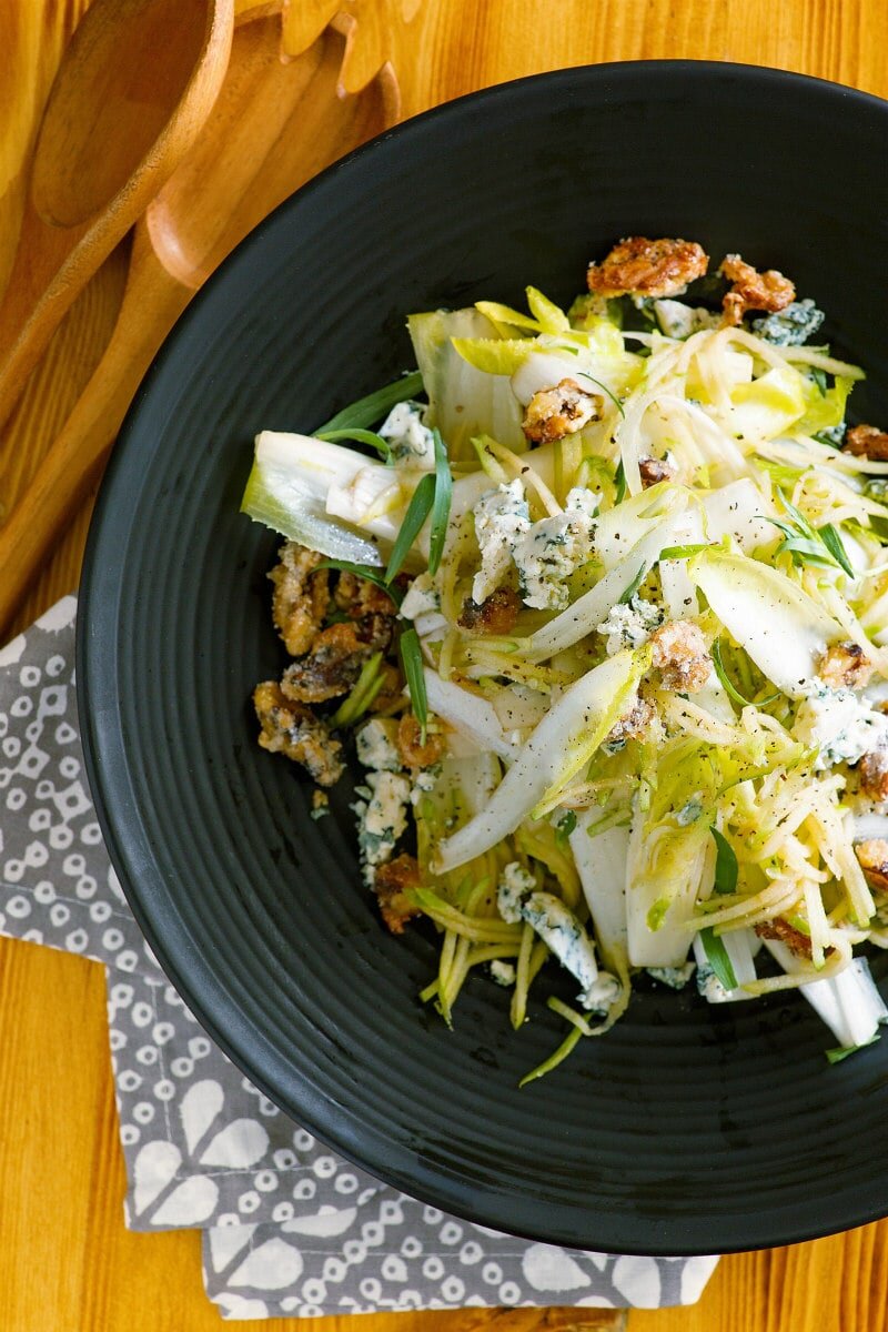 Apple Endive Salad with Sugared Walnuts