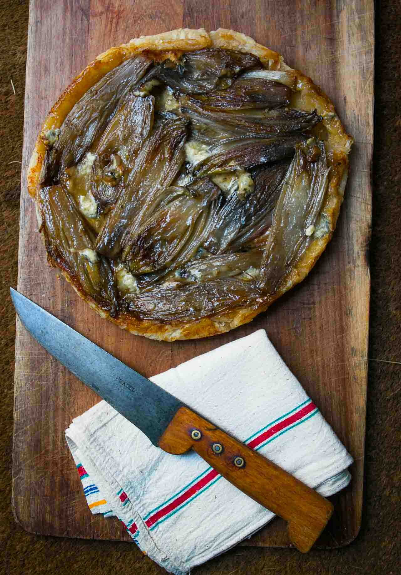 Caramelized Endive and Blue Cheese Tart